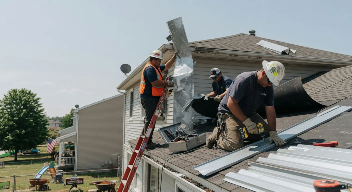 Storm Damage Metal Roof Repair in Pierson, IA